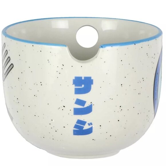 One Piece Sanji Ceramic Ramen Bowl and Chopstick Set, 14-Ounce - Picture 3 of 5